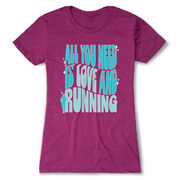 Women's Everyday Runners Tee - All You Need is Love and Running