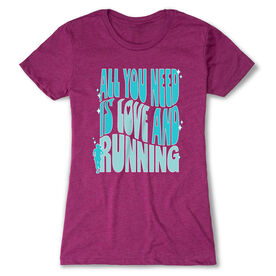 Women's Everyday Runners Tee - All You Need is Love and Running