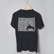 Running Short Sleeve T-Shirt - Wyoming State Runner 