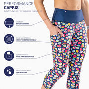 Running Performance Capris - Donuts