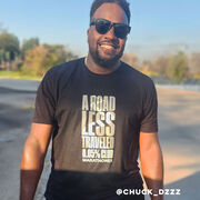 Running Short Sleeve T-Shirt - A Road Less Traveled - Marathoner