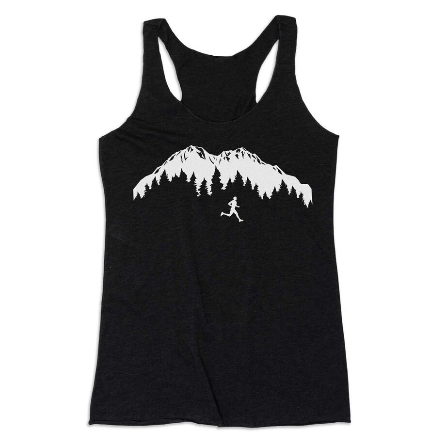 Women's Everyday Tank Top - Trail Runner in the Mountains