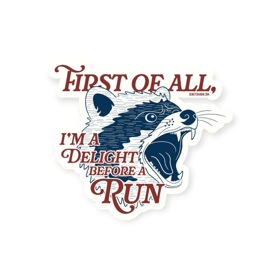 Running Sticker - Delight Before a Run