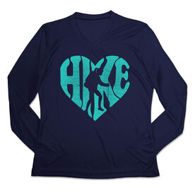 Women's Long Sleeve Tech Tee - Love The Hike