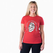Women's Everyday Runners Tee - Miles To Go Before I Sleep - Skull