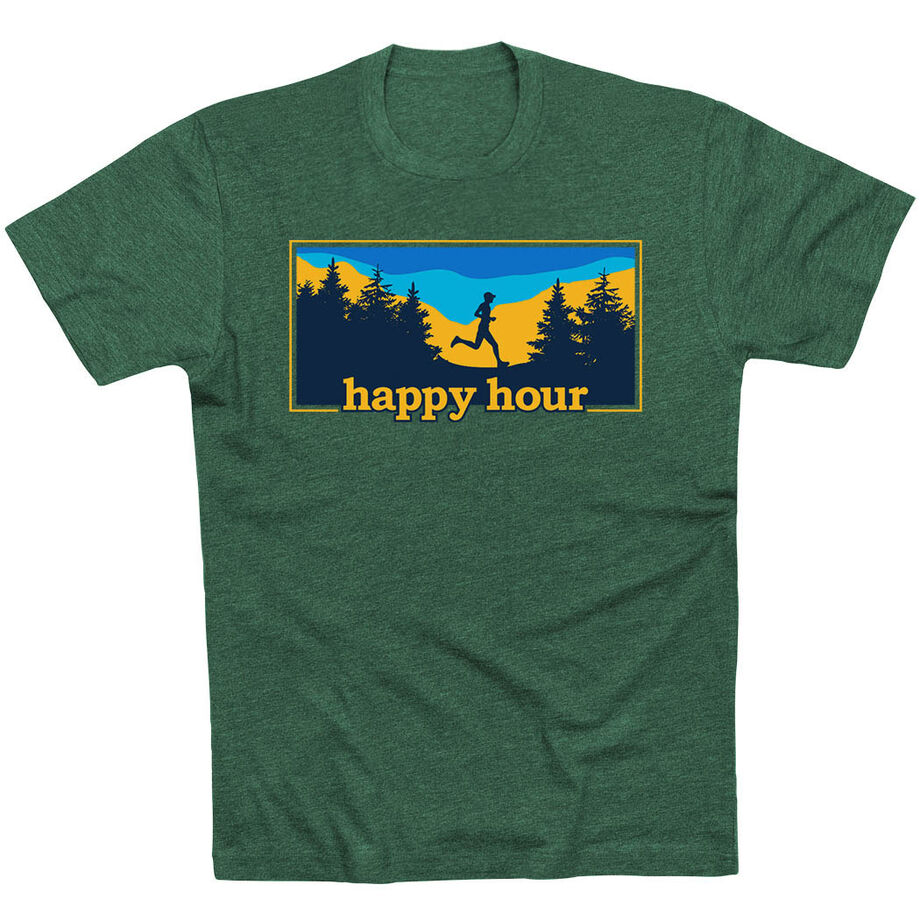 Running Short Sleeve T-Shirt - Happy Hour Runner