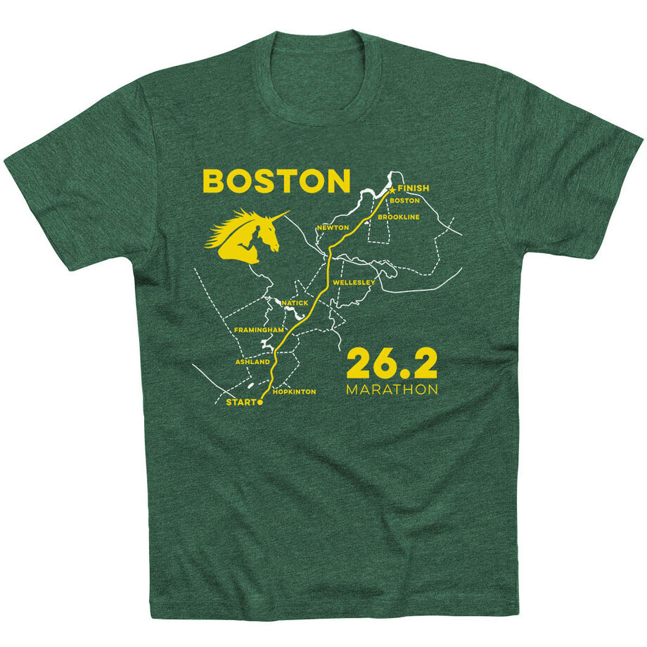 Running Short Sleeve T-Shirt - Boston Route