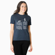 Running Short Sleeve T-Shirt - Happy Trails Happy Tails