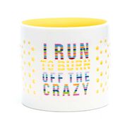 Soleil Home&trade; Running Porcelain Candle Holder - I Run To Burn Off The Crazy