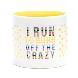 Soleil Home&trade; Running Porcelain Candle Holder - I Run To Burn Off The Crazy