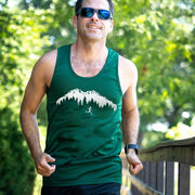 Men's Running Performance Tank Top - Trail Runner in the Mountains (Male)