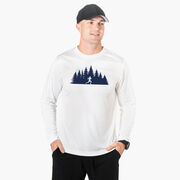 Men's Running Long Sleeve Performance Tee - Moonlit Run (Male)
