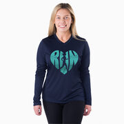 Women's Long Sleeve Tech Tee - Love The Run