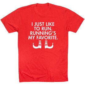Running Short Sleeve T-Shirt - Running's My Favorite (Simple)