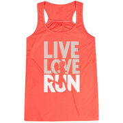 Flowy Racerback Tank Top - Live Love Run Silhouette