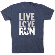 Running Short Sleeve T-Shirt - Live Love Run Silhouette