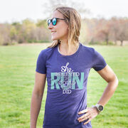 Women's Everyday Runners Tee She Believed She Could So She Did