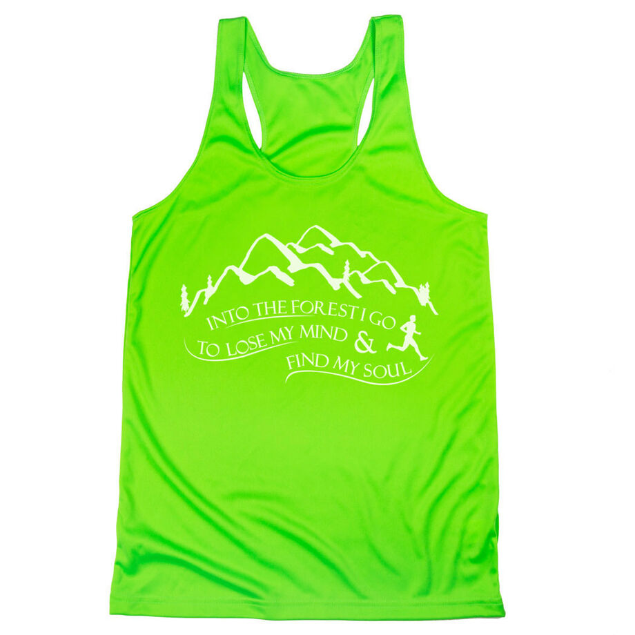 Women's Racerback Performance Tank Top - Into The Forest I Go