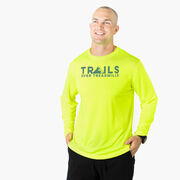 Men's Running Long Sleeve Performance Tee - Trails Over Treadmills