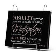 BibFOLIO&reg; Race Bib Album - Ability. Motivation. Attitude