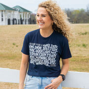 Running Short Sleeve Crop Tee - Gone For a ___ Run