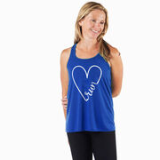 Flowy Racerback Tank Top - Run With Love