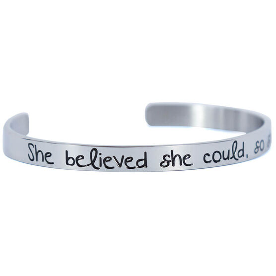 She Believed Could Cuff Bracelet Gone For A Run She Believed Could Cuff Bracelet