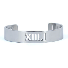 13.1 Half Marathon Roman Numeral Cuff Bracelet