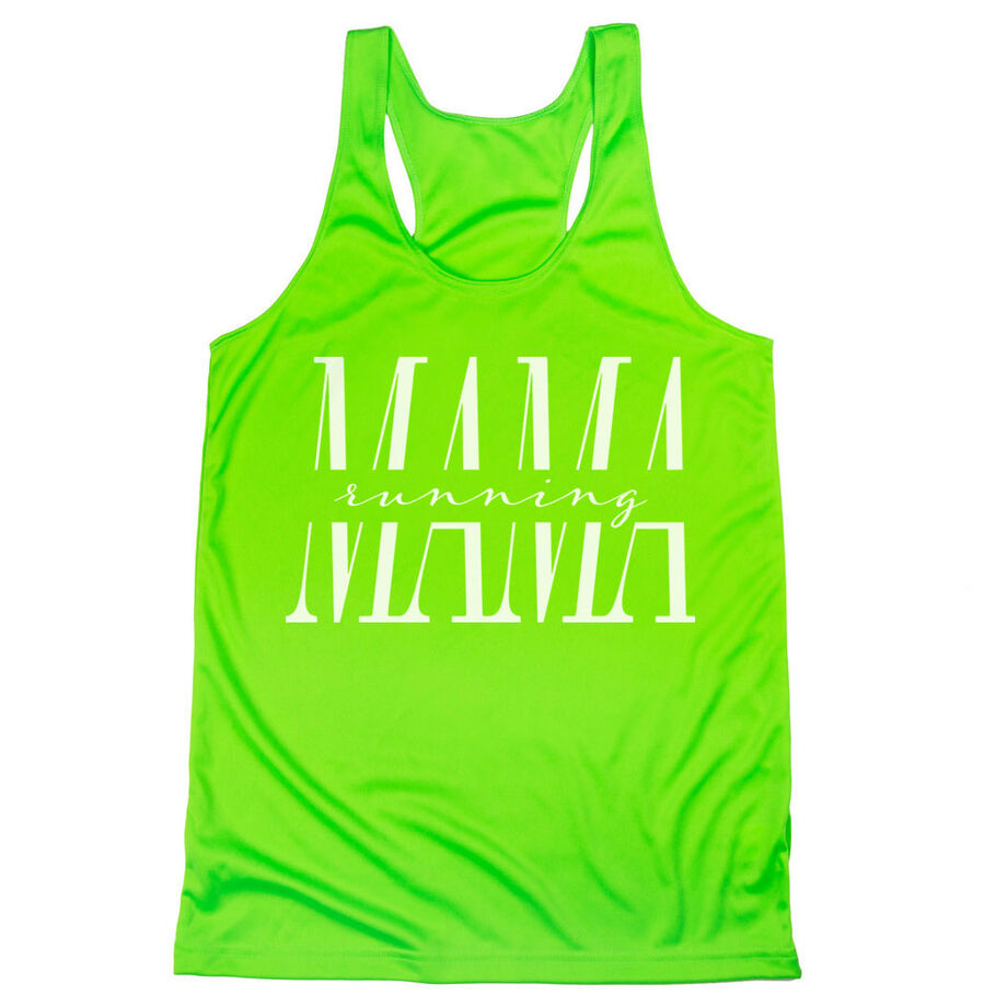 Women's Racerback Performance Tank Top - Running Mama