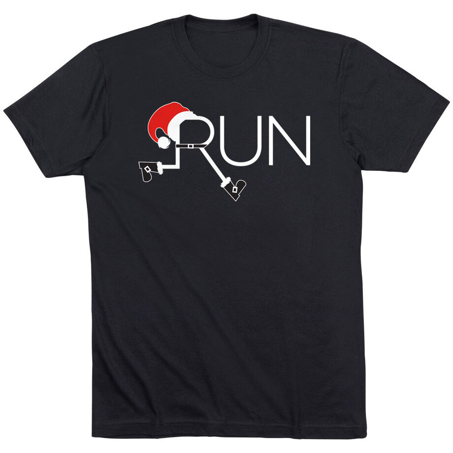 Running Short Sleeve T-Shirt - Let's Run For Christmas