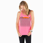 Running Flowy Racerback Tank Top - Chasing Sunsets