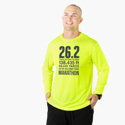 Men's Running Long Sleeve Performance Tee - 26.2 Math Miles