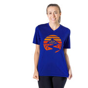 Women's Short Sleeve Tech Tee - Run Trails Sunset