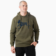 Statement Fleece Hoodie -  I'd Rather Be Running with My Dog