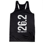 Women's Racerback Performance Tank Top - New York City 26.2 Vertical