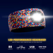 Running LED Lighted Performance Headband - Sunrise