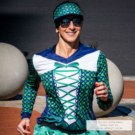 Women's Running Long Sleeve Performance Tee - Leprechaun