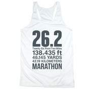 Women's Racerback Performance Tank Top - 26.2 Math Miles