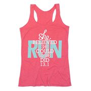 Women's Everyday Tank Top - She Believed She Could So She Did 13.1