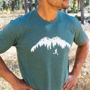 Running Short Sleeve T-Shirt - Trail Runner in the Mountains (Male)