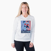 Women's Long Sleeve Tech Tee - Stars and Strides