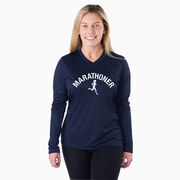 Women's Long Sleeve Tech Tee - Marathoner Girl