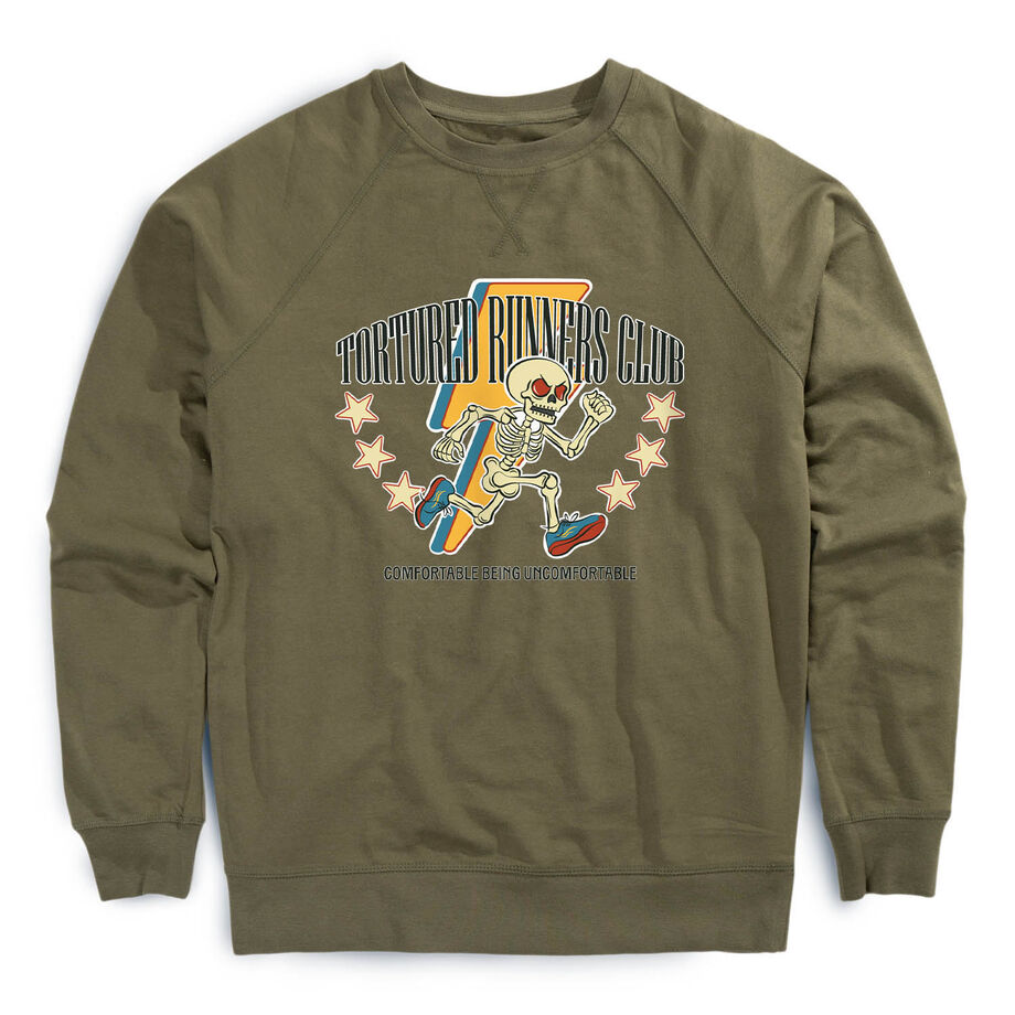 Running Raglan Crew Neck Sweatshirt - The Tortured Runners Club