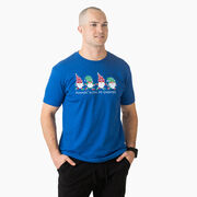 Running Short Sleeve T-Shirt - Runnin' With My Gnomies&reg; - Christmas