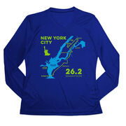 Women's Long Sleeve Tech Tee - New York City Route