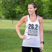 Women's Racerback Performance Tank Top - 26.2 Math Miles