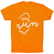 Running Short Sleeve T-Shirt - Santa Run Face 
