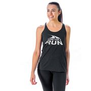 Women's Everyday Tank Top - Gone For a Run White Logo