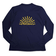 Women's Long Sleeve Tech Tee - Live In The RunShine