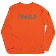 Men's Running Long Sleeve Performance Tee - Trails Over Treadmills